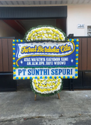 Papan Bunga Duka di Sibung